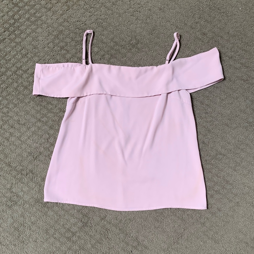 Womens Blush Off The Shoulder Top Size M